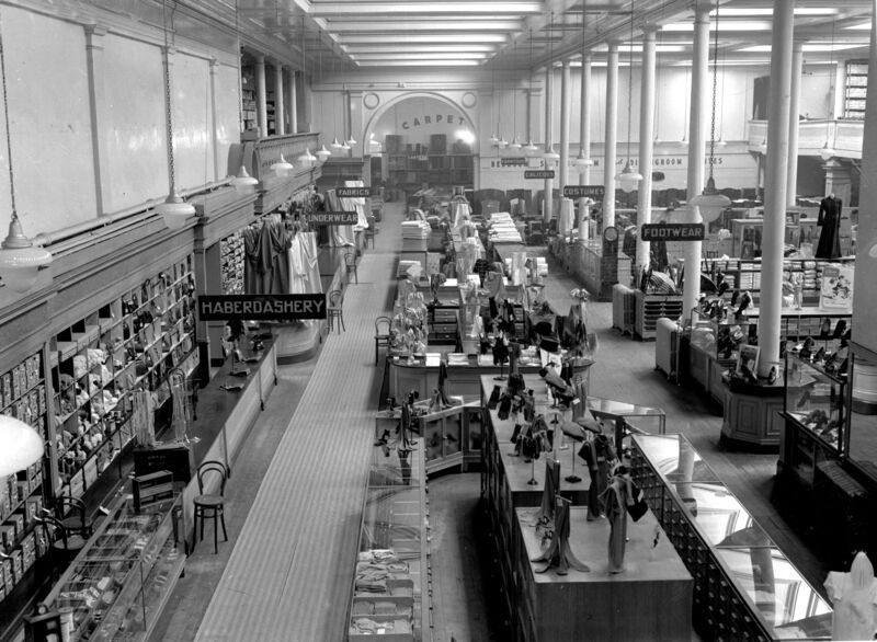 Interior of Queens Old Castle, Grand Parade, 1949 - REF. 574D.NOW VIRGIN MEGASTOREBLACK AND WHITEDOWN MEMORY LANE