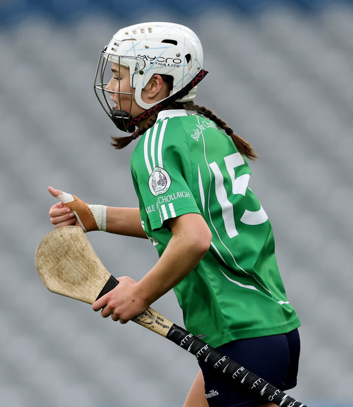 Ballincollig’s Leah Hannigan celebrates scoring her goal. Picture: INPHO/James Crombie