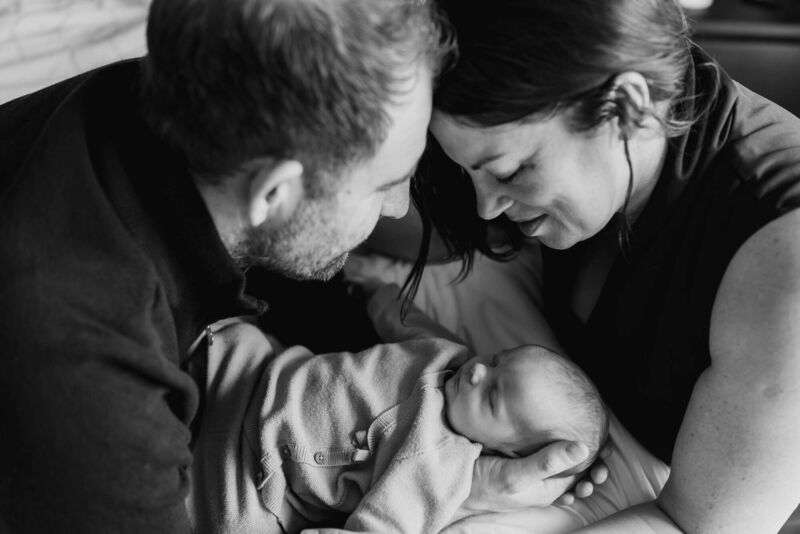 Ariana Dunne, her husband Graham and their baby Raya.