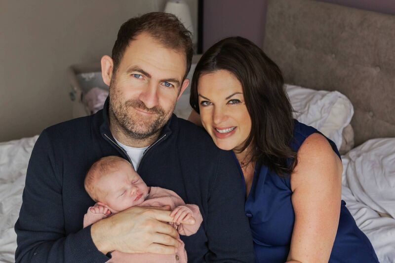 Ariana Dunne and her husband Graham O’Reilly are over the moon to be getting ready for the festive season with their beautiful new baby, Raya, who was born in October.