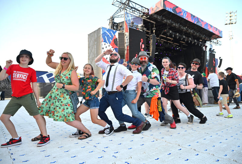 The Cogan family from Turner's Cross get in the mood for Madness. Picture; Larry Cummins
