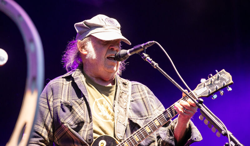 Neil Young at Malahide Castle in June. Photo Gareth Chaney