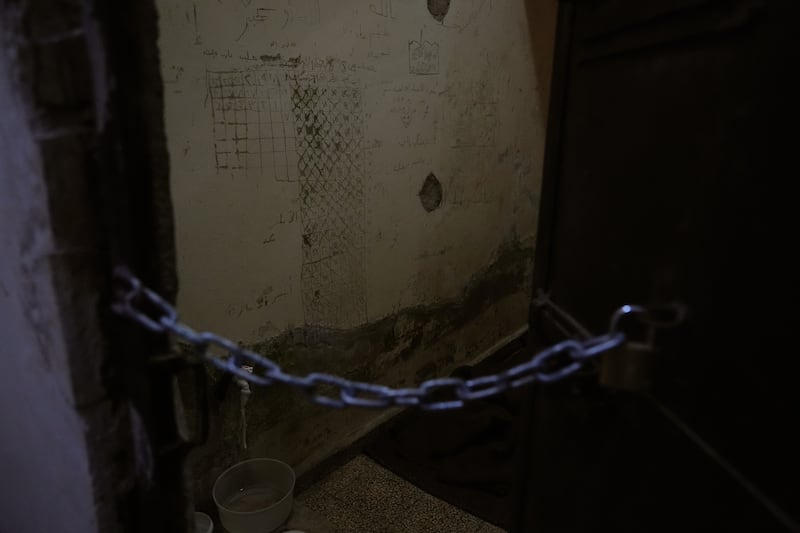 A view from a torture and intelligence centre in Damascus, Syria, revealing the brutality of the Assad regime. Photograph: Emin Sansar/Anadolu via Getty Images