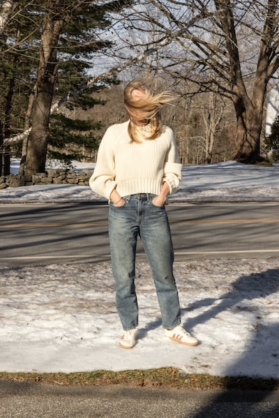 Kristin Cabot said of the threatening messages she received, “My kids were afraid that I was going to die and they were going to die.” Photograph: Greta Rybus/The New York Times
                      