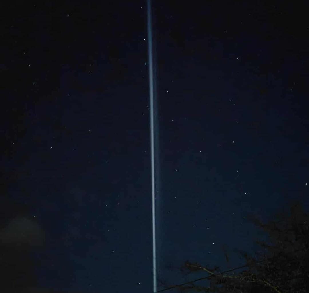 Mysterious Beam of Light Over Wexford's Sky