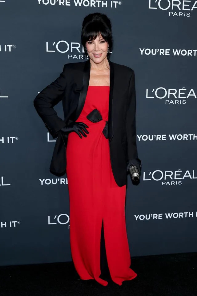 Getty Kris Jenner in Valentino