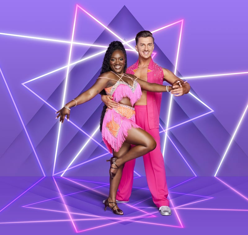 Tolü Makay and Maciej Zieba on Dancing with the Stars 2026. Photograph: RTÉ