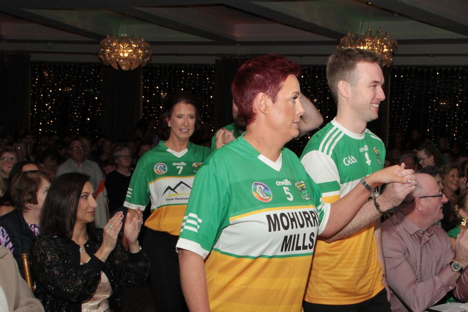 Duffry Rovers GAA & Camogie Club presents 'Strictly Come Dancing' in the Riverside Park Hotel, Enniscorthy. The dancers on stage. Photo: Pat O'Connor