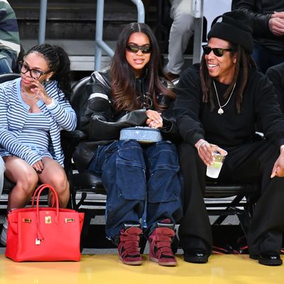 Celebrities At The Los Angeles Lakers Game