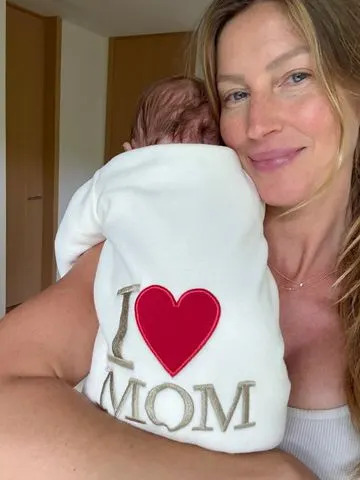 Gisele Bündchen/Instagram Gisele Bündchen with her baby boby with Joaquim Valente.