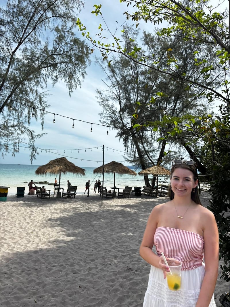 Sinéad McCann celebrating Christmas in Cambodia in 2024