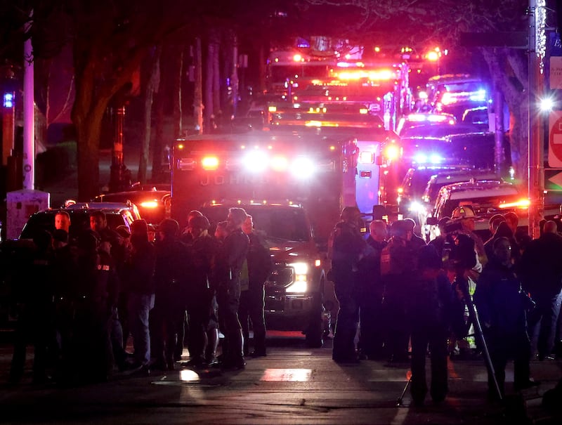 The shooting occurred in a seven-storey complex that houses the School of Engineering and the physics department. Photograph: Mark Stockwell/AP