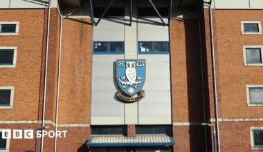 The Sheffield Wednesday crest at Hillsborough
