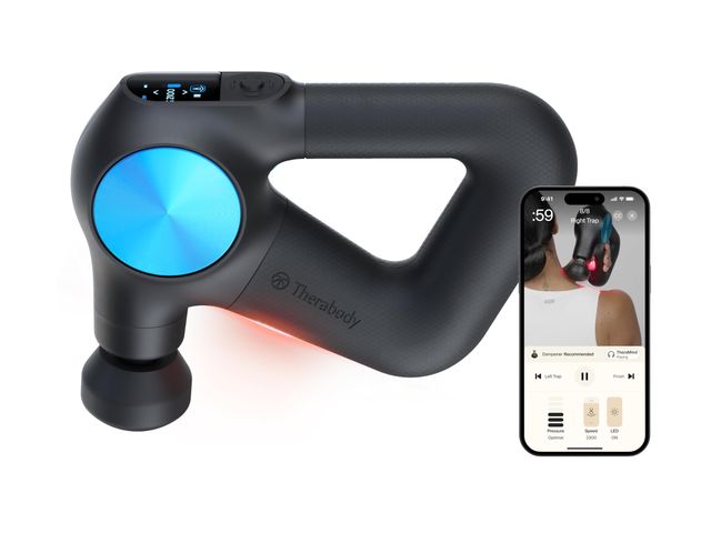 Image may contain: Adult, Person, Appliance, Theragun Device, Electrical Device, and Electronics