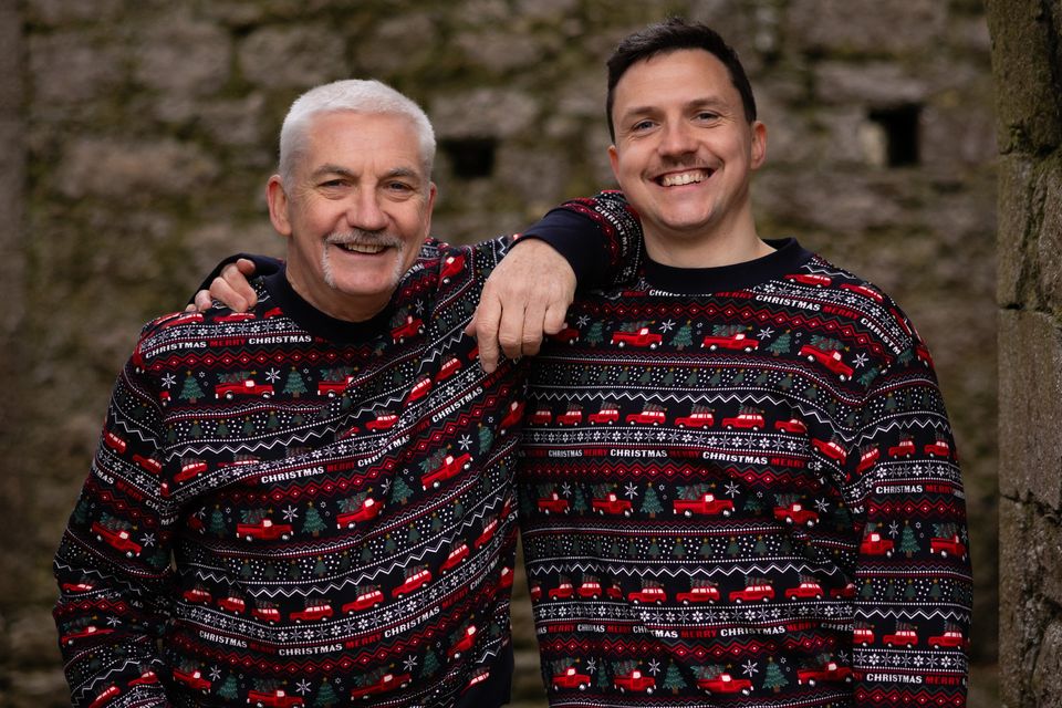 “He’s got two hip replacements and the guy can still move. He’s something to behold," says Andrew Moloney, right, of his dad and fellow Traitors Ireland contestant Paudie.
Photo: Sean Curtin True Media