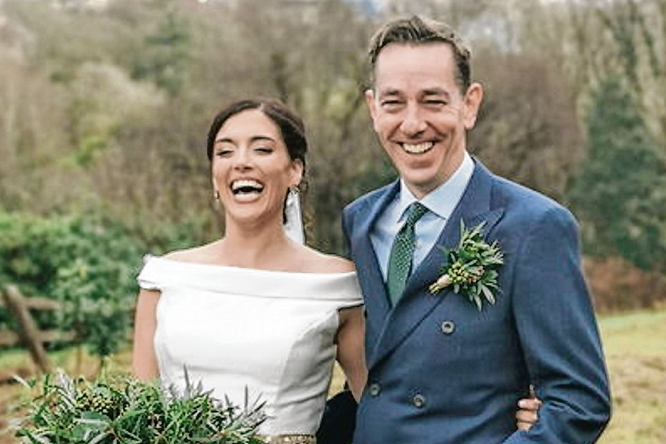 Ryan Tubridy and Clare Kambamettu at their wedding on December 7, 2025. Photo: Aoife Herriott