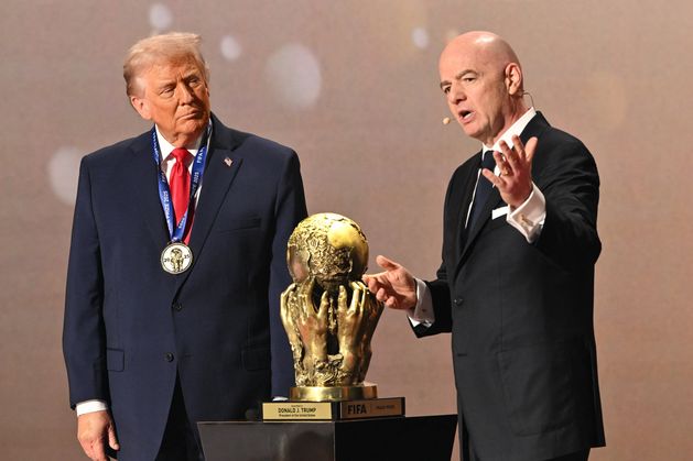 Gianni Infantino accused of breaking Fifa’s own rules after Donald Trump’s peace prize