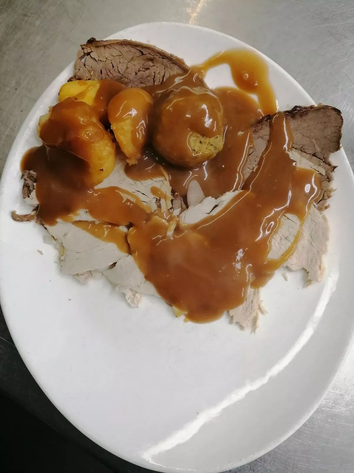 A meal at the Corner House Inn