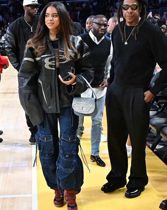 Celebrities At The Los Angeles Lakers Game