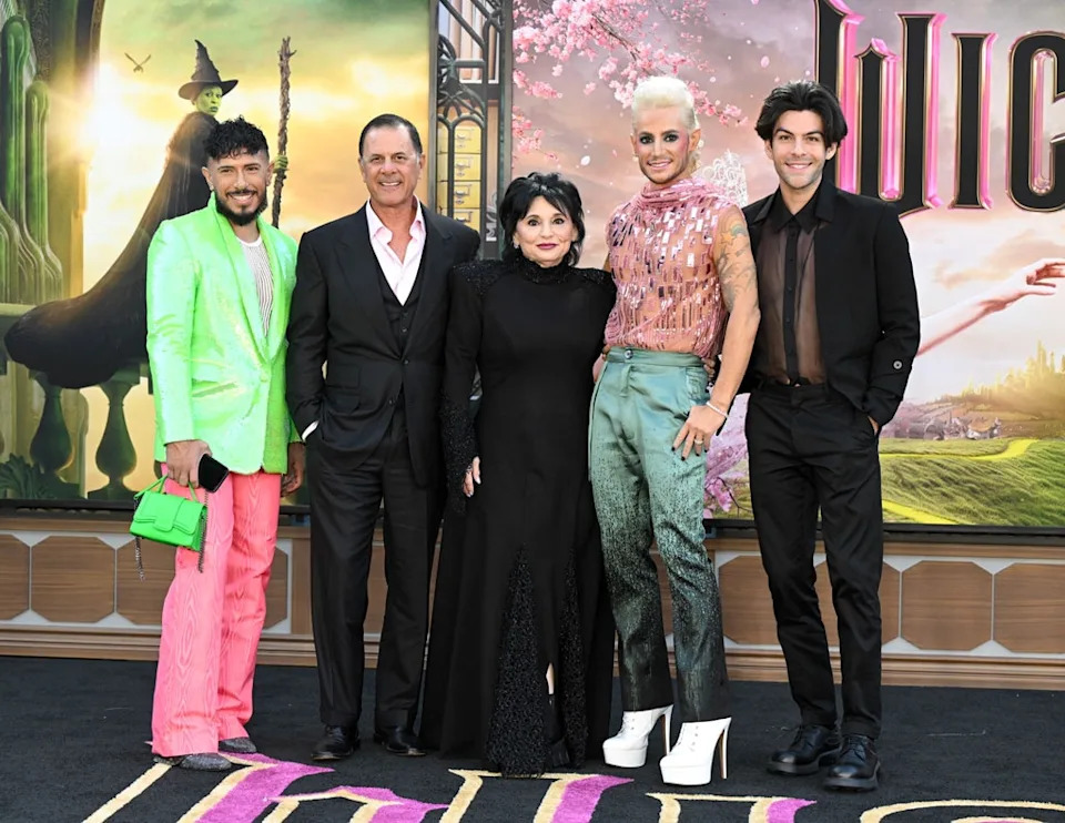 Edward Butera, Joan Grande, Frankie Grande, Hale Grande, Wicked Premiere, Los Angeles