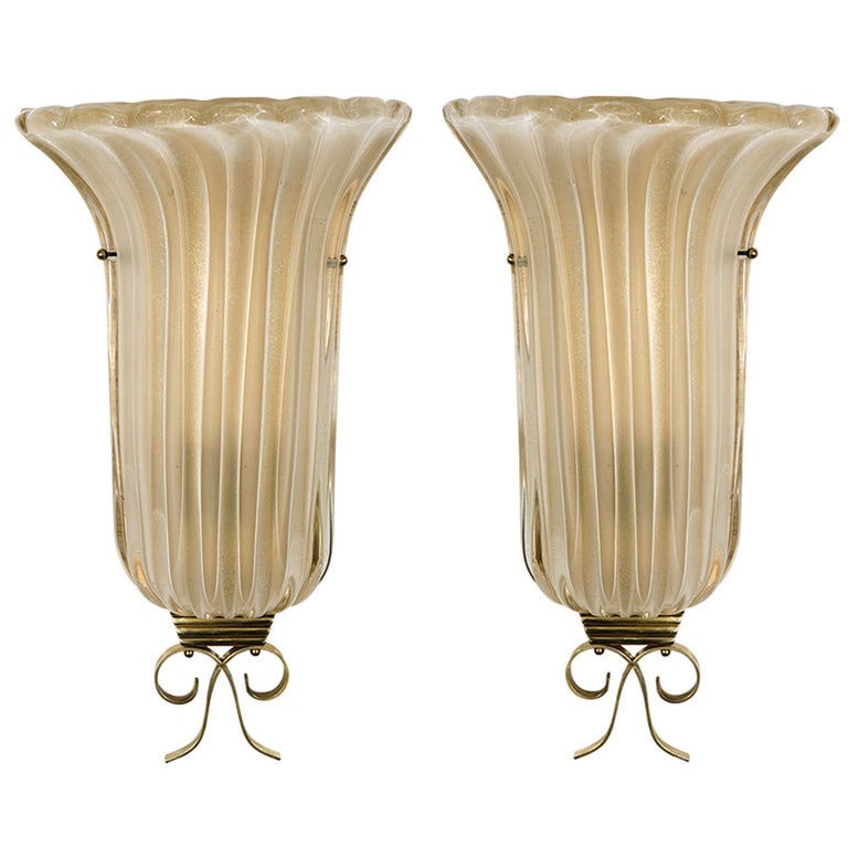 Pair of Murano Sconces