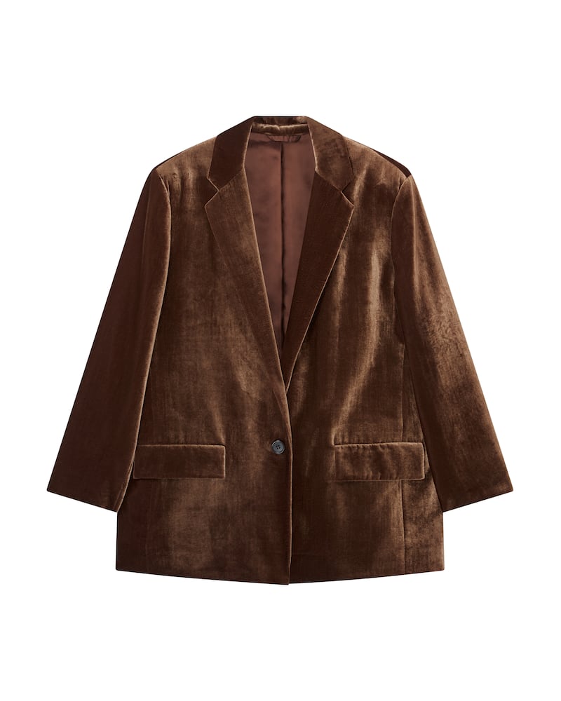 Velvet jacket, €149, Cos