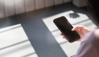 person holding a smart phone