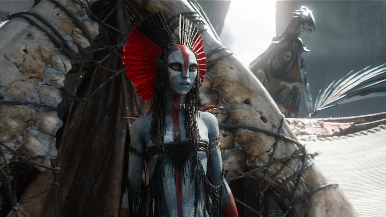 Varang (Oona Chaplin) in 20th Century Studios' Avatar: Fire and Ash