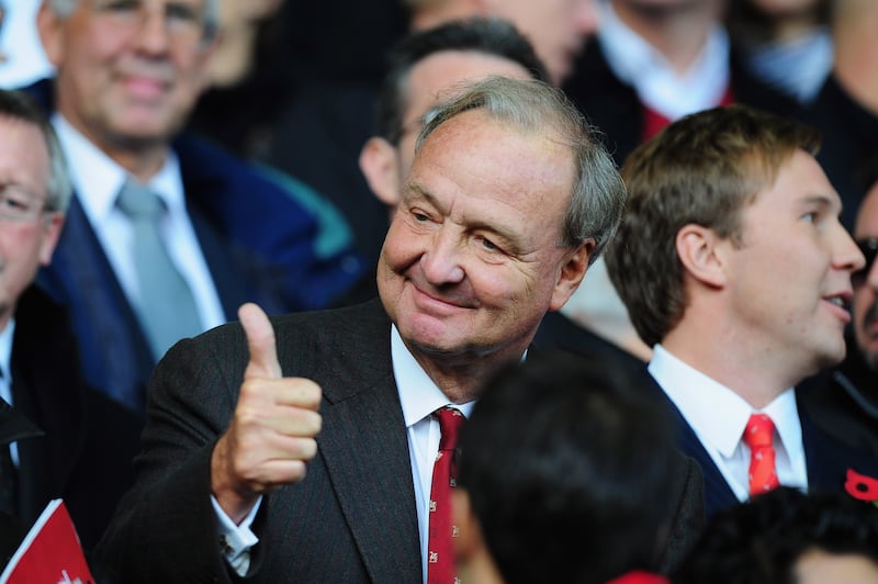 Tom Hicks attending a Premier League match between Liverpool and Manchester United at Anfield in October 2009. Photograph: Clive Mason/Getty Images
