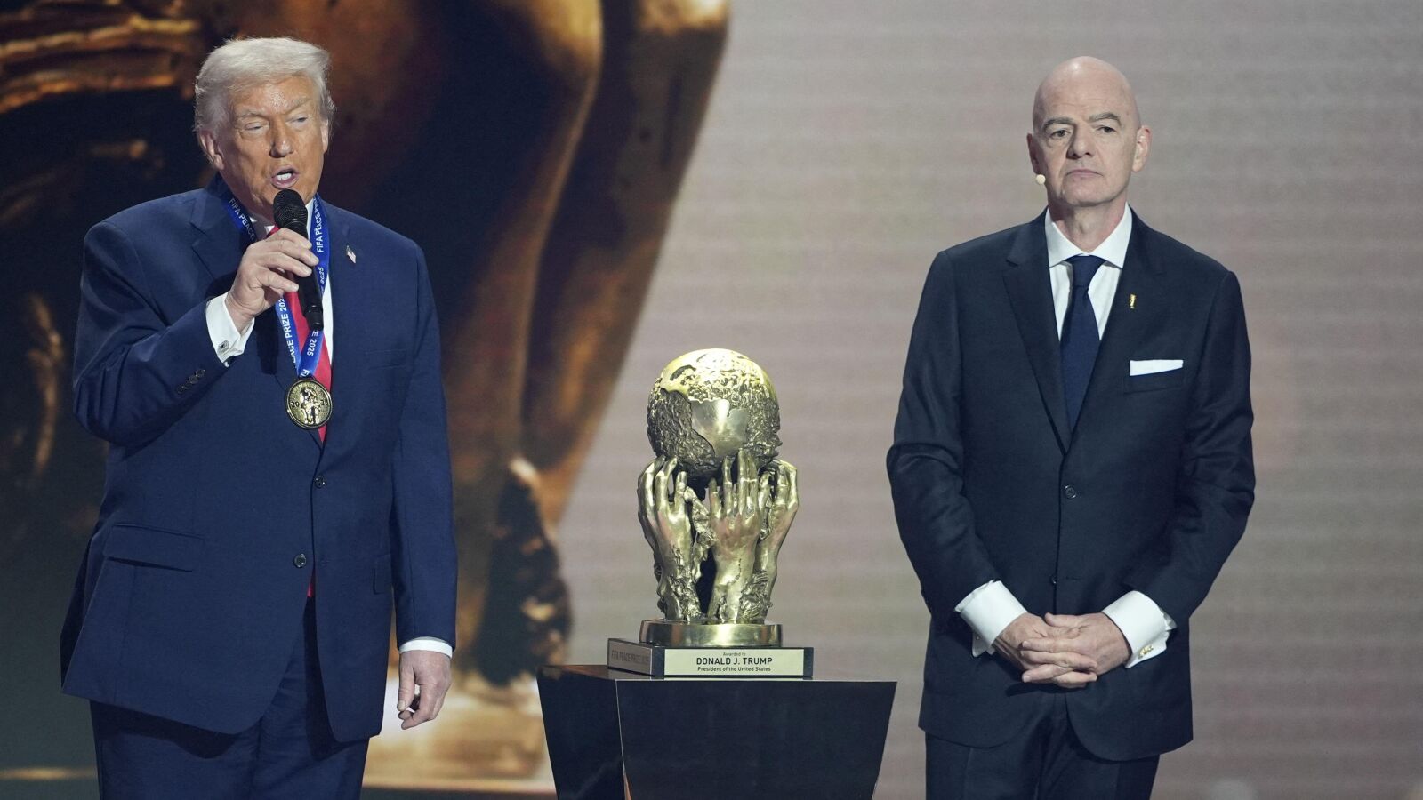 Infantino pledges football's unswerving support to Trump - not in our f*cking name