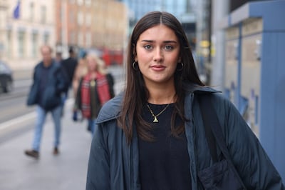 Elizabeth O’Sullivan: 'I knew it [the Green line] was down yesterday as a lot of students were really stuck'. Photograph: Dara Mac Dónaill