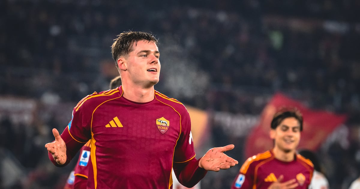 Evan Ferguson on target in Player of the Match outing for Roma - The Irish Times