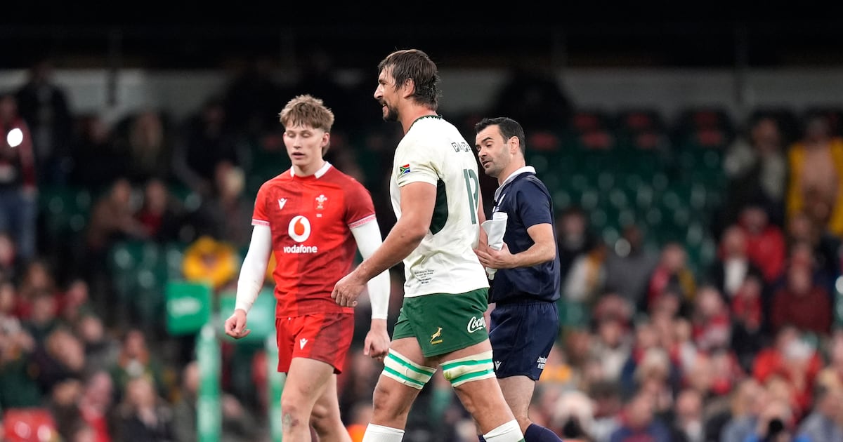 South Africa’s Eben Etzebeth receives 12-week ban for eye gouging against Wales - The Irish Times