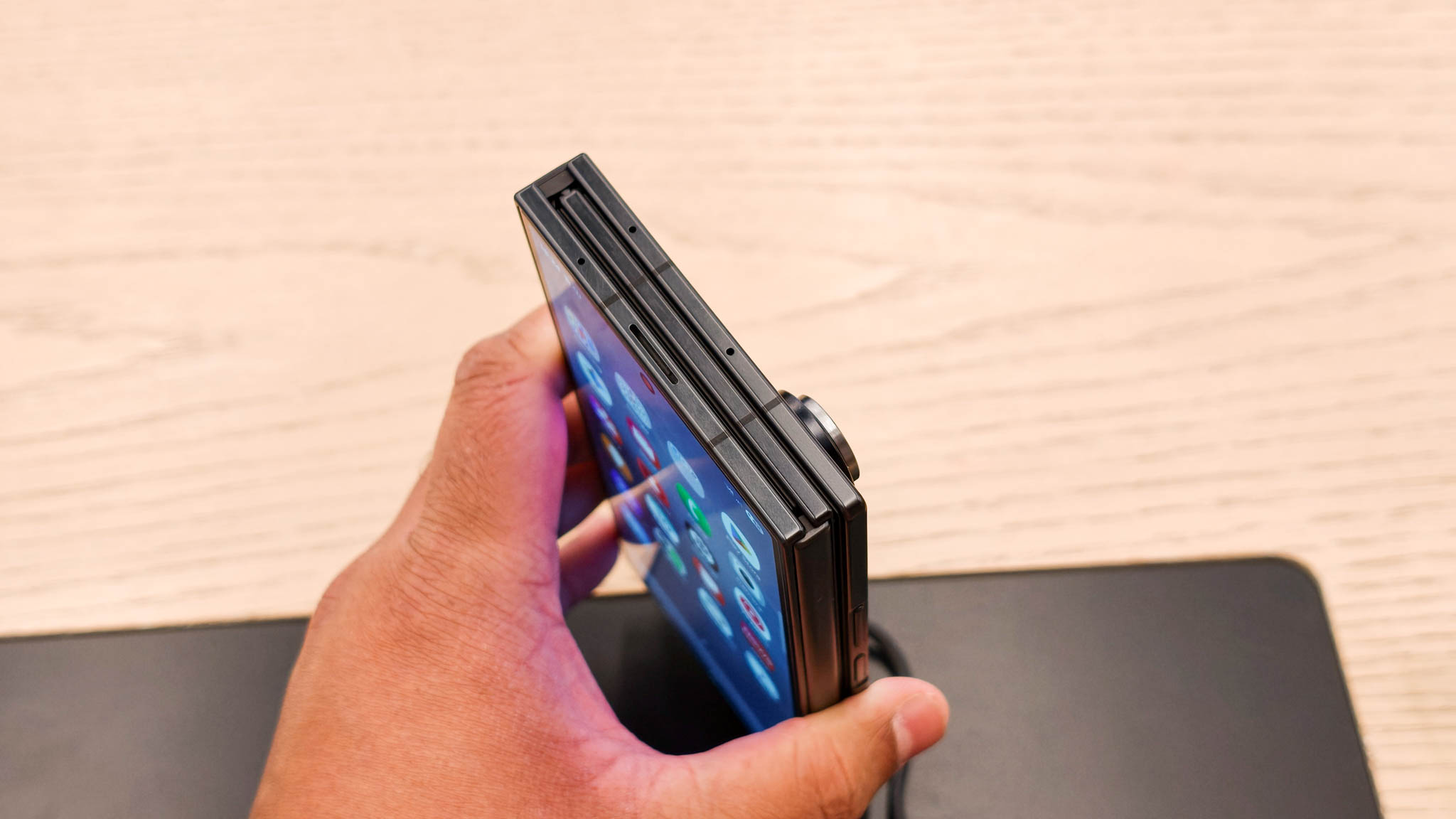 Samsung Galaxy Z TriFold hands-on testing at Dubai Mall on Android Central