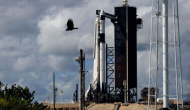 rocket on launch pad