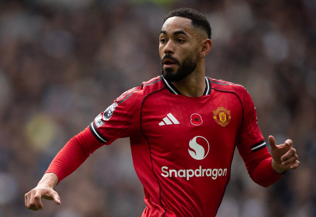 Matheus Cunha during the Premier League match between Tottenham Hotspur and Manchester United at the Tottenham Hotspur Stadium in 2025 in London, England.
