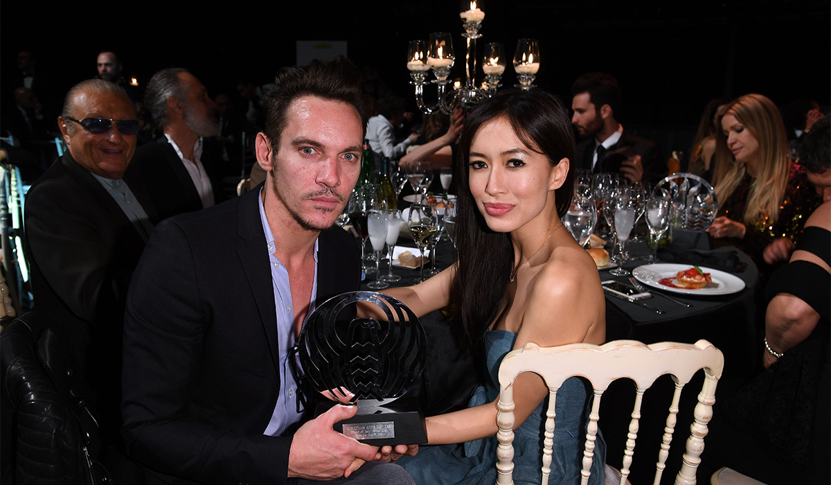 ROME, ITALY - MAY 07: Jonathan Rhys Meyers and Mara Lane attend AMBI GALA in honor of Antonio Banderas and Jonathan Rhys Meyers on May 07, 2016 in Rome, . (Photo by Venturelli/Getty Images)