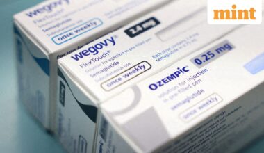 Boxes of Ozempic and Wegovy made by Novo Nordisk are seen at a pharmacy in London, Image for representation.