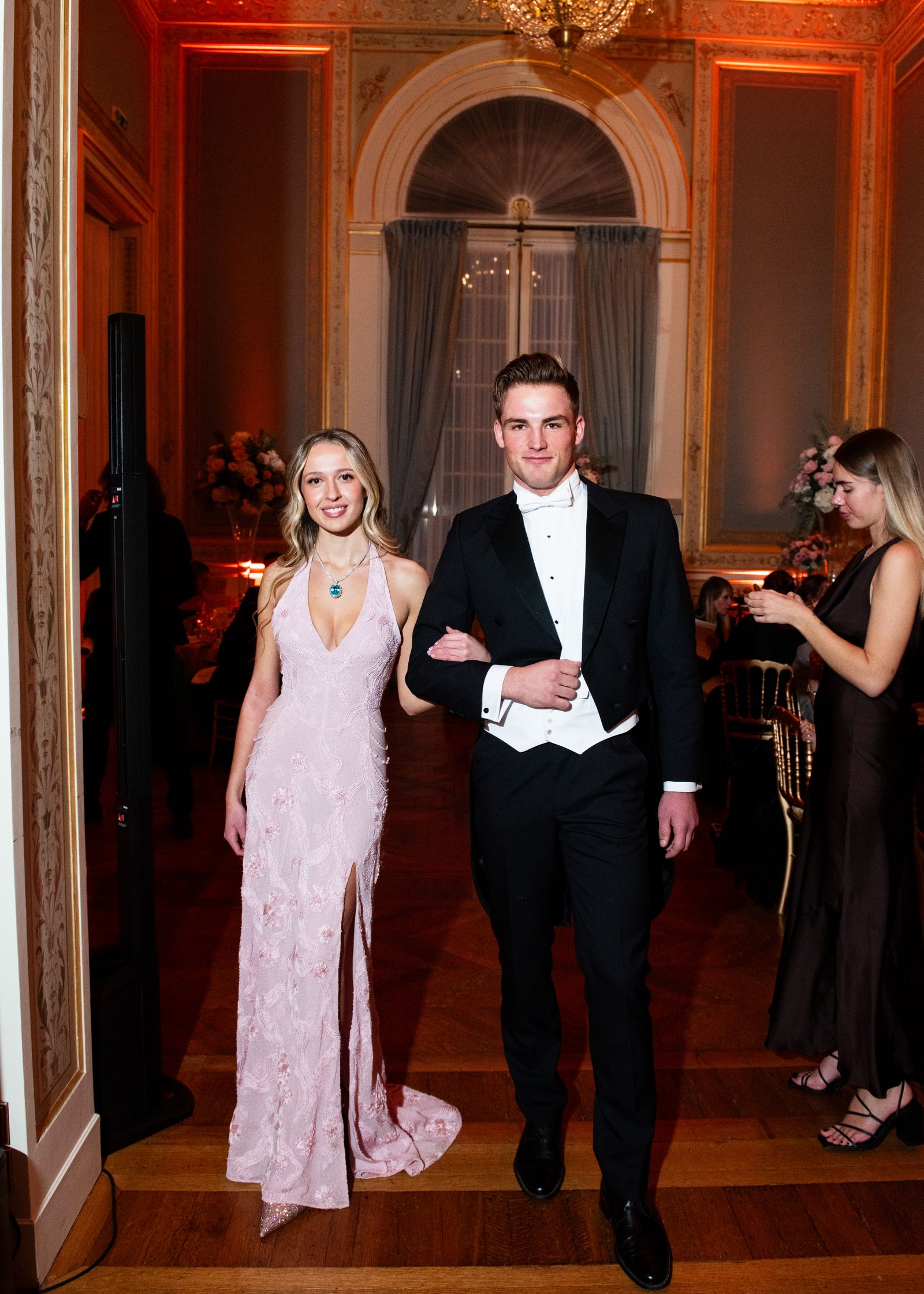 Image may contain Holli Dempsey Raicho Vasilev Clothing Formal Wear Suit Blazer Coat Jacket Dress Adult and Person