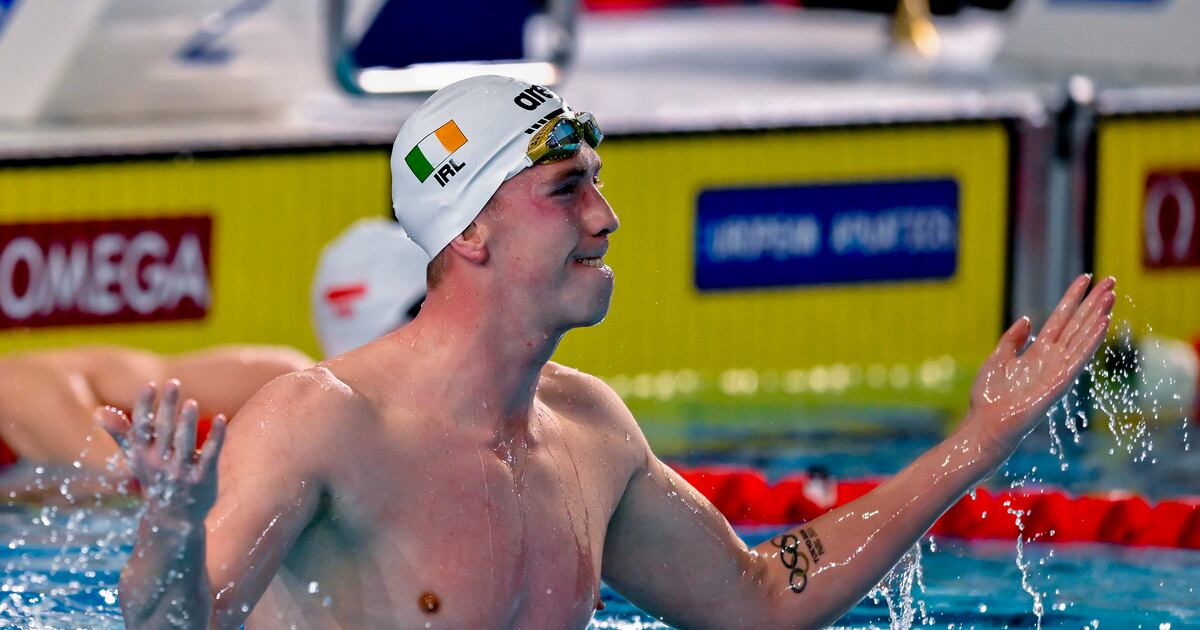 Daniel Wiffen wins gold medal in 1,500m freestyle at European Championships – The Irish Times