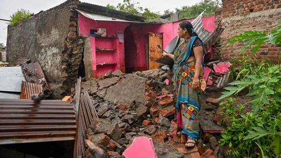 Throughout 2025, several natural disasters hit India, causing widespread damage and disruption to life. Here is a look at them through visuals.(Raju Shinde/HT Photo)
