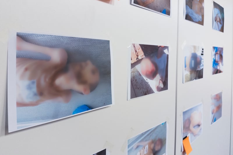 Images of detainees who perished in Assad-era prisons and detention facilities. Photograph: The Irish Times