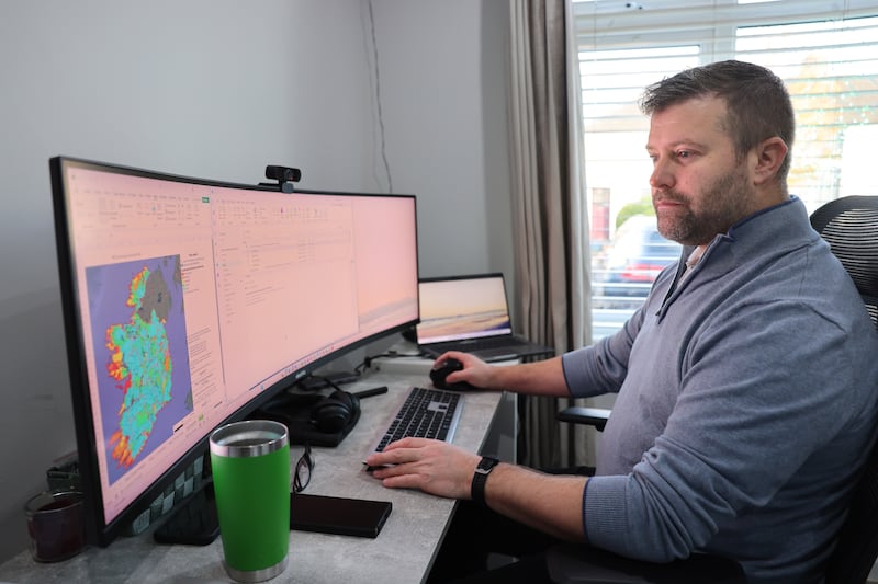 Niall Monk: 'If they turned around and said you need to be in the office five days a week it would be tough.' Photograph: Dara Mac Dónaill