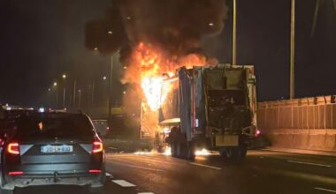 M50 reopens following bin lorry fire near toll bridge - The Irish Times