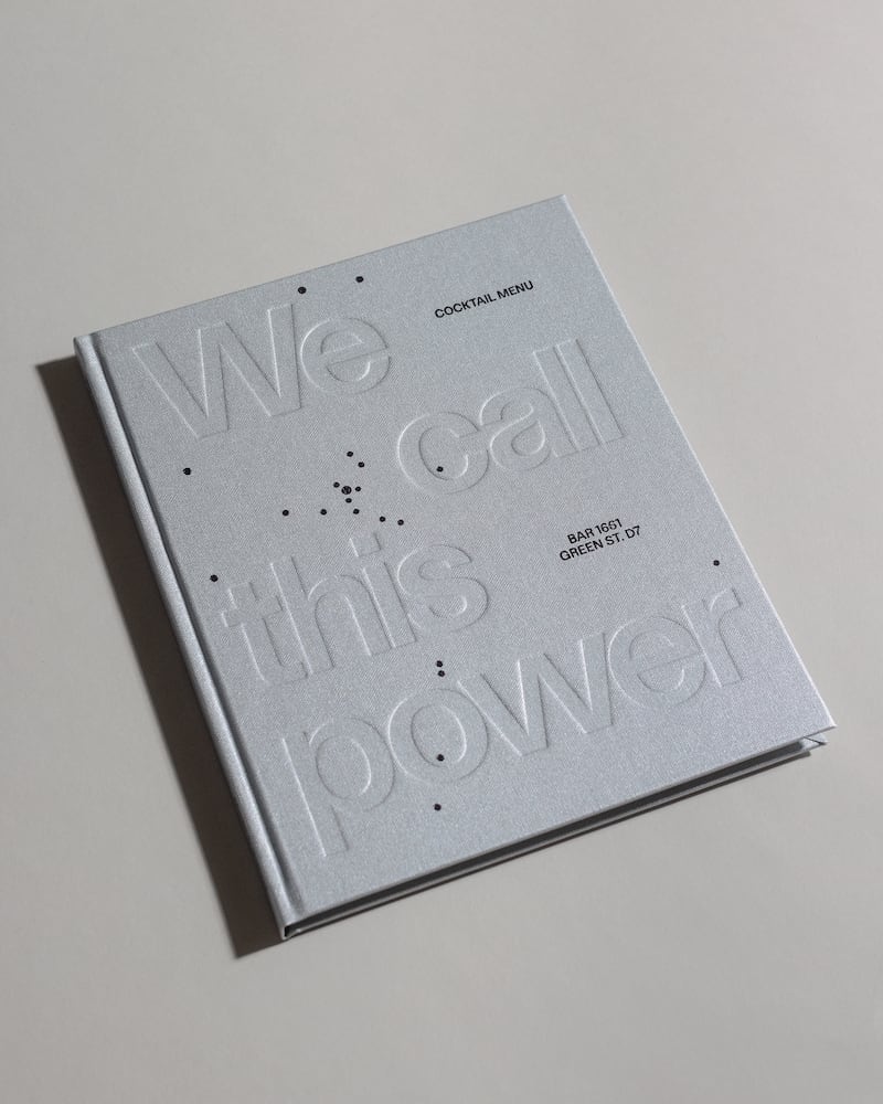 Bar 1661 Cocktail Menus