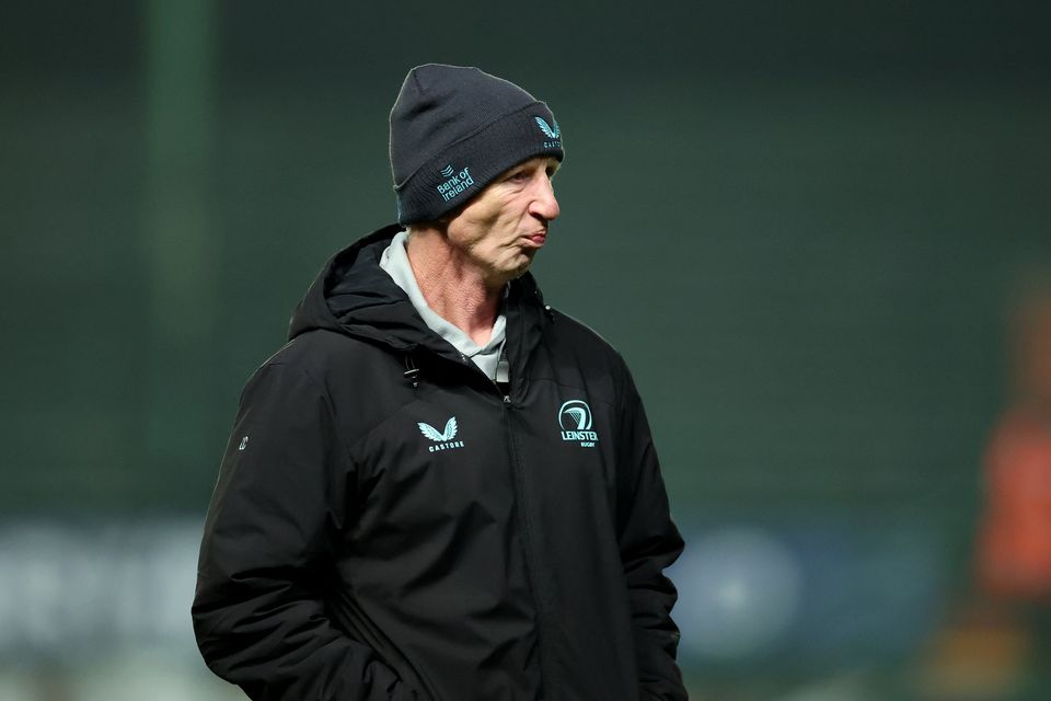 Leinster head coach Leo Cullen at the Mattioli Woods Welford Road Stadium in Leicester. Picture: Action Images via Reuters/Andrew Boyers