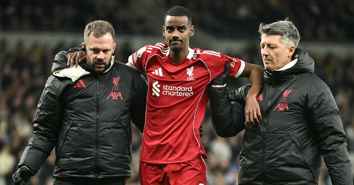 Liverpool fear Alexander Isak sustained significant injury at Tottenham – The Irish Times