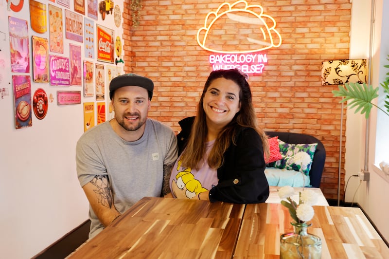 Benjamin Pugliese and Florencia Matán of Bakeology. Photograph: Alan Betson