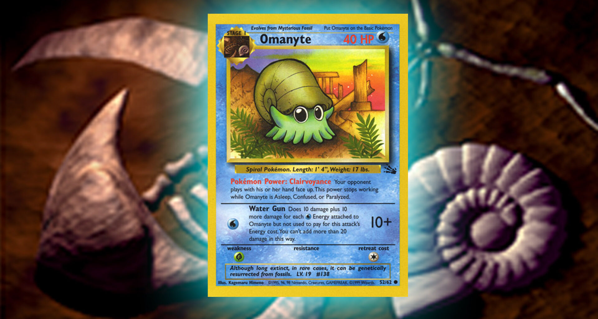 First edition Omanyte Pokémon card spikes 600%, but it can't catch up with Kabuto