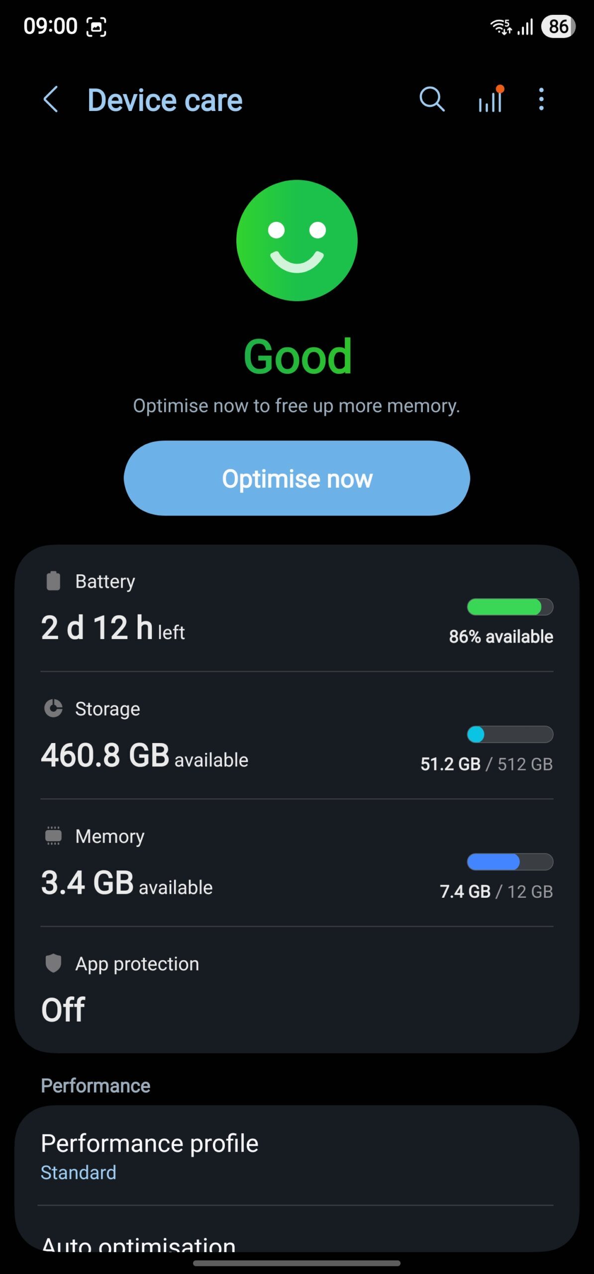One UI 8 device care